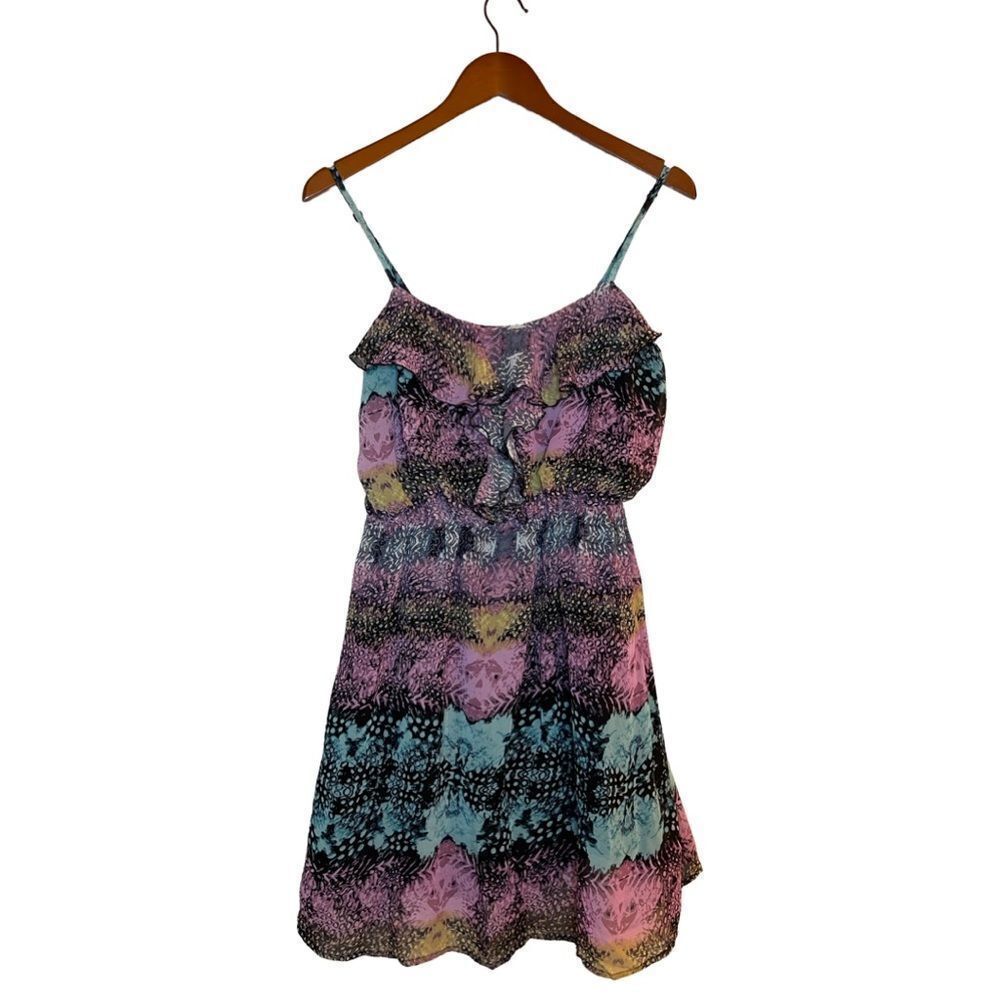 Y2K VTG Charlotte Russe Chiffon Dress Size Large